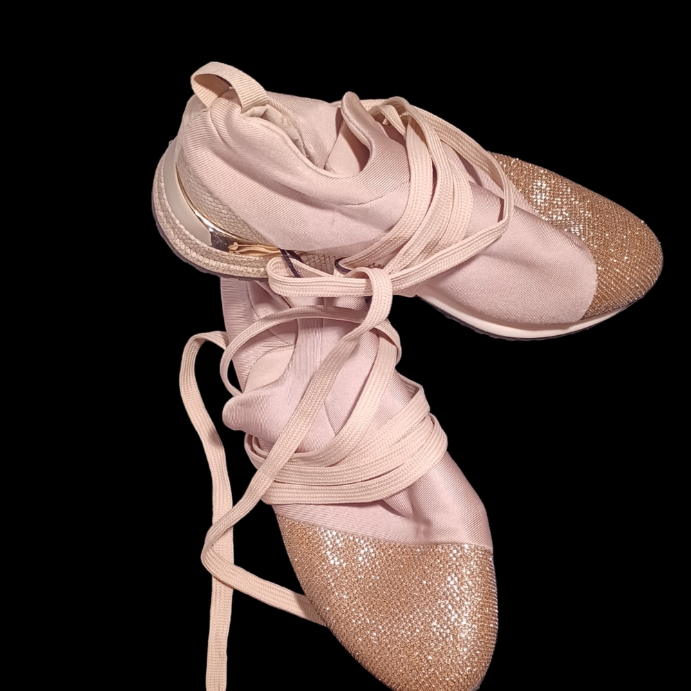 Golden shoes JustFab